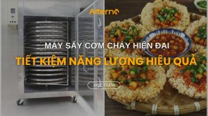 Máy sấy cơm cháy youtube